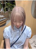 クリーミーベージュ/ボブ/ハイトーンベージュ/渋谷神南