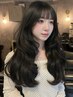 《ダメージ軽減透明感！》盛れる顔まわりカット＋ブリーチなしダブルカラー♪