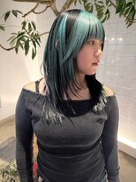 ローエ バイ デコ(Rohe by DECO) 【廣川】スカンクヘア/ミックスカラー/ミント/レイヤーカット
