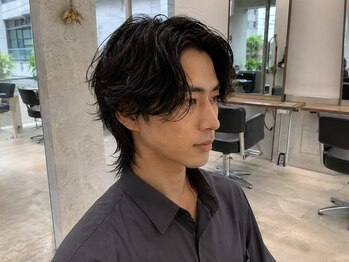 リット×ベリエ(Lit.×belier)の写真/原宿の人気メンズサロンで培った、最新トレンドのウルフ×ニュアンスパーマが人気◎[メンズパーマ]