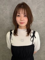 キャパ セントラル 天神 大名店(CAPA central)&nbsp;ブラウンベージュ レイヤーカット 顔周りカット 髪質改善　20代