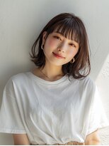 アブニール 柏たなか店(AVENIR)&nbsp;ダークパープル/ナチュラルショート/夏のヘアアレンジ/柏たなか