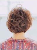 くせ毛風★斜めバング★無造作カール