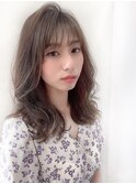 くびれヘア 韓国レイヤー シースルーバング 奈良 西大寺