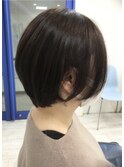 こなれ感◎大人かわいいフラットショートボブ【屋代】