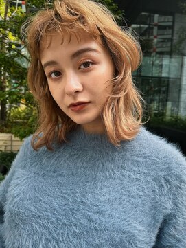 イルフレール(ill frere) ミディアム　レイヤー　ケアブリーチ　ワンカール　中津　梅田