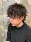 ツイストスパイラルパーマメンズカットメンズショート札幌大通