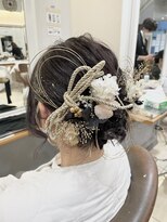 テトラ バイ ネオリーブ 横浜西口店(tetra by neolive)&nbsp;横浜★アレンジ　着付け　メイク　セット　編み込み　卒業式ヘア