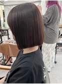 小顔ボブ×美髪[ぱつっとボブ/縮毛矯正/横浜韓国]