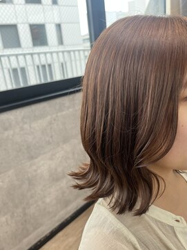 ナチュラルリーフ 仙台駅前店(Natural leaf) オレンジ×外はねアレンジ