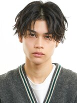 ブリーチ 藤が丘店(BLEACHi)&nbsp;【BLEACHi】メンズパーマ　波巻きパーマセンターパートメンズ