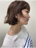 【ハクラ】ボブ ミニボブ パーマ ウェーブパーマ 