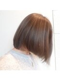 アースカラーブラウンボブ