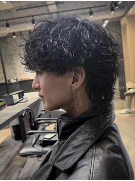 メンズサロン ガウディ 梅田茶屋町店(men's salon Gaudi) メンズウルフ×メンズカット×波巻きツイストスパイラルパーマ