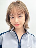【La fith】くびれボブ×ミルクティーベージュ