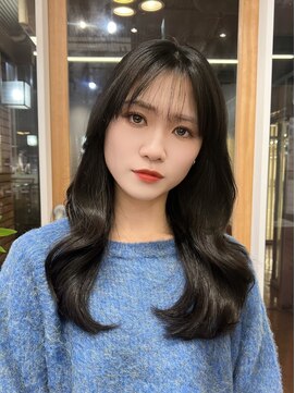 イオエ 梅田(ioe) ダブルカラー/大人ボブ/黒髪スタイル/髪質改善/縮毛矯正