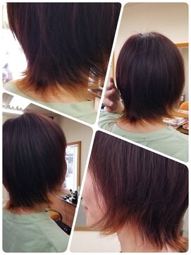 クリア 美容室 裾カラーが可愛い☆動きありで◎