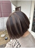 白髪ぼかしハイライト