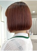 ミニボブ/ブリーチ縮毛矯正