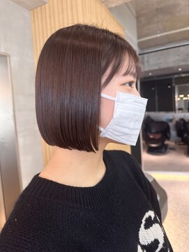 ロンドルピナス 小倉(Lond Lupinus) 顔型別ヘアスタイル特集 /チェリーブラウン /ミニウルフ