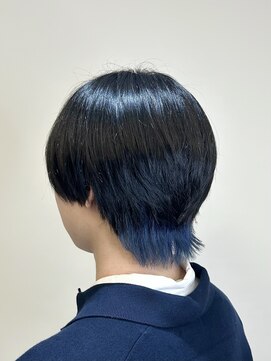 アヤラ オーガニックアンドスパ 東船橋店(AYALA) 【江添茉友】インナーカラー/ブルー/マッシュウルフ