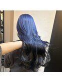 グラデーションブルーブラック