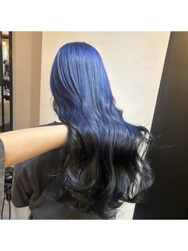 サロンドミルク 溝の口店(salon de MiLK) グラデーションブルーブラック