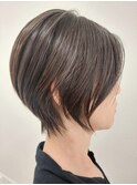 大人ショート×前髪なし×ケアショート30代40代50代
