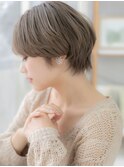 ■ミルクティーベージュ丸みショートマッシュ51-3上尾20代30代