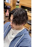 センターパート/ツイストスパイラルパーマ