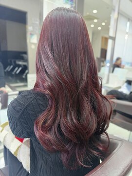 【大人可愛い20代30代40代】艶ボルドー