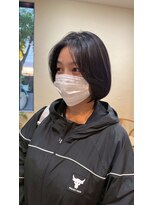 シフト(SHEEFT)&nbsp;センターパート×艶感20代30代40代大人可愛い☆ショートボブ