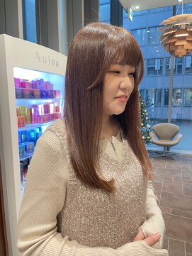 エルサフィロ ヨドヤバシ(el zafiro yodoyabashi) マロンベージュ 髪質改善カラー