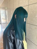 シャルティア(SHALLTIA) ハイトーン/ケアブリーチ/モスグリーン/ストレート/髪質改善