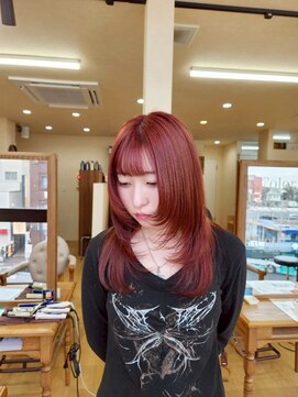 レジェンド(LEGEND) レイヤーカット×ワインレッド