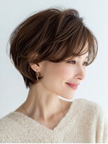 ビフィーノ リルネ(Bifino Rilune)&nbsp;40代　夏の透明感ショートボブ