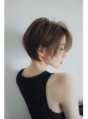 【kate 大宮】スモークオリーブ×丸みショート