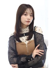 シロフイケブクロ(shirof ikebukuro) フェザーカット×デザートカラー【20代30代40代前髪あり】