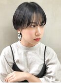 【mee.】 オフィスヘアアッシュブラウン毛先パーマ