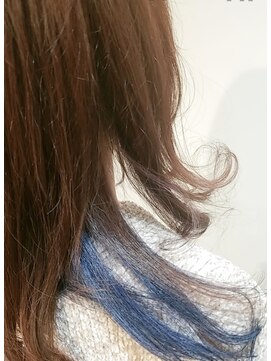 エイム(AIM) インナーカラー(ネイビー)/くすみブルー