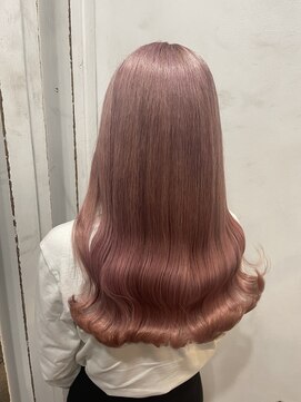 アン(Hair make un) 透明感抜群ペールピンクカラー♪