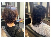 シンクス (Hair esthetics salon THINKS)の雰囲気（ツヤ感残るうウェーブへ！！　※写真加工は行っておりません。　）