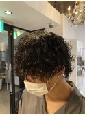 メンズカット波巻きパーマ波巻きスパイラルパーマショートウルフ