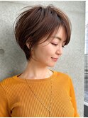 大人かわいいショートヘア/イメチェンショート/30代40代50代