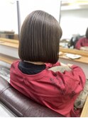バレイヤージュ髪質改善レイヤー透明感白髪染めグレージュ中野