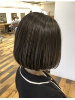 クラップス 杉田店(CLAPS)&nbsp;ボブ/ハイライト/白髪ぼかし/ナチュラル/ツヤ感/ストレートヘア