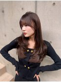 髪質改善艶ロングレイヤーカット顔周り姫カット[熊本/上通/下通]