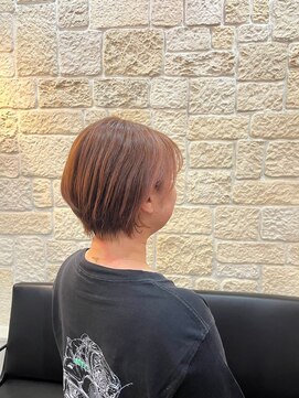 ヴァン カウンシル 川口店(VAN COUNCIL) 大人かわいいイケメンショート ピンク系ハイライト