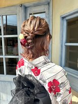 エイミーバイアフロート(amie  by afloat)&nbsp;＊浴衣ヘア◎デザインハーフアップ