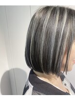 チフガーデンバイアール(Chif garden by R)&nbsp;ボブ＋くっきりハイライト